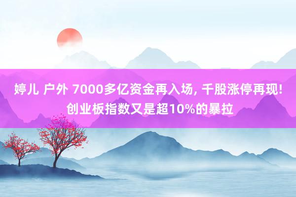 婷儿 户外 7000多亿资金再入场， 千股涨停再现! 创业板指数又是超10%的暴拉