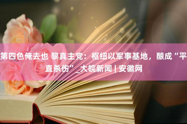 第四色俺去也 黎真主党：枢纽以军事基地，酿成“平直杀伤”_大皖新闻 | 安徽网