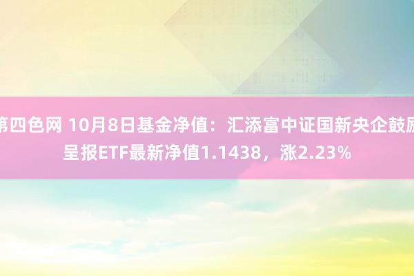 第四色网 10月8日基金净值：汇添富中证国新央企鼓励呈报ETF最新净值1.1438，涨2.23%