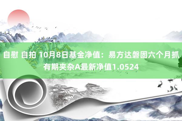 自慰 自拍 10月8日基金净值：易方达磐固六个月抓有期夹杂A最新净值1.0524