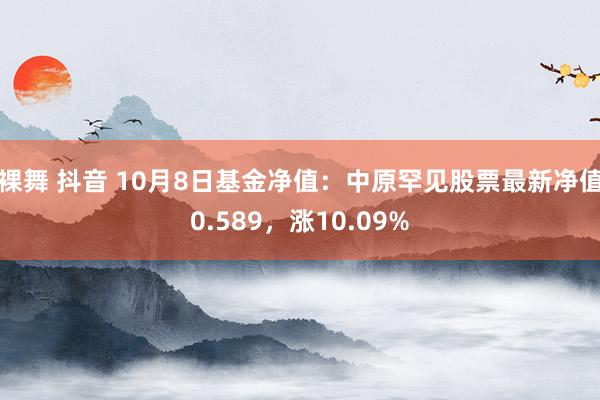 裸舞 抖音 10月8日基金净值：中原罕见股票最新净值0.589，涨10.09%