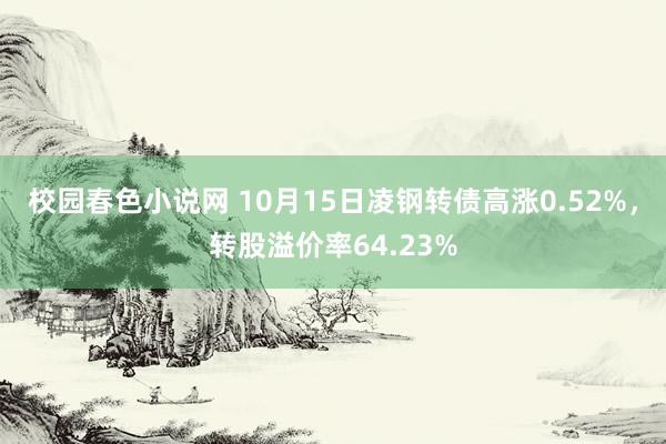 校园春色小说网 10月15日凌钢转债高涨0.52%，转股溢价率64.23%