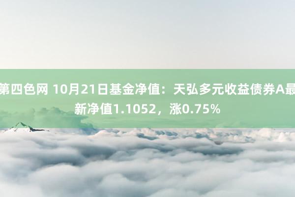 第四色网 10月21日基金净值：天弘多元收益债券A最新净值1.1052，涨0.75%