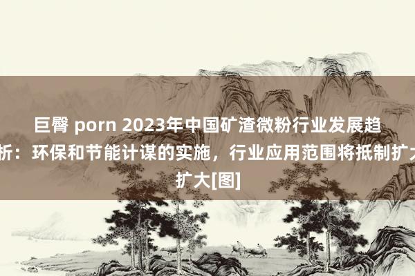 巨臀 porn 2023年中国矿渣微粉行业发展趋势分析：环保和节能计谋的实施，行业应用范围将抵制扩大[图]