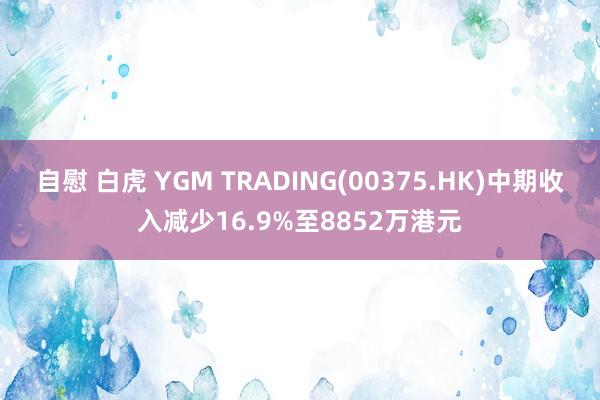 自慰 白虎 YGM TRADING(00375.HK)中期收入减少16.9%至8852万港元