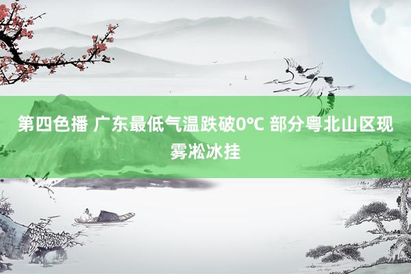 第四色播 广东最低气温跌破0℃ 部分粤北山区现雾凇冰挂