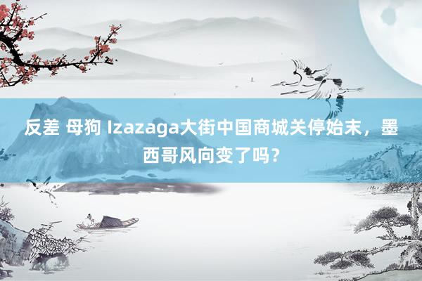 反差 母狗 Izazaga大街中国商城关停始末，墨西哥风向变了吗？