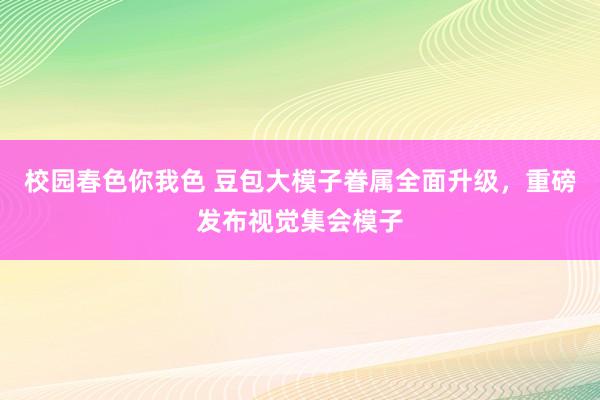 校园春色你我色 豆包大模子眷属全面升级，重磅发布视觉集会模子