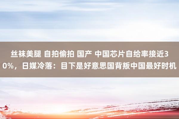 丝袜美腿 自拍偷拍 国产 中国芯片自给率接近30%，日媒冷落：目下是好意思国背叛中国最好时机